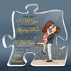 Thank You For Being Such An Important Piece Of My Life - Couple Personalized Custom Puzzle Shaped Acrylic Plaque - Gift For Husband Wife, Anniversary