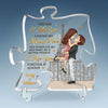 Thank You For Being Such An Important Piece Of My Life - Couple Personalized Custom Puzzle Shaped Acrylic Plaque - Gift For Husband Wife, Anniversary