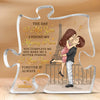 Thank You For Being Such An Important Piece Of My Life - Couple Personalized Custom Puzzle Shaped Acrylic Plaque - Gift For Husband Wife, Anniversary