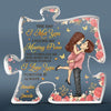 I Love You Forever And Always - Couple Personalized Custom Puzzle Shaped Acrylic Plaque - Christmas Gift For Husband Wife, Anniversary