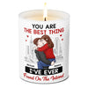 I Love You More Than Pizza - Couple Personalized Custom Smokeless Scented Candle - Christmas Gift For Husband Wife, Anniversary