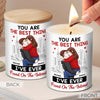 I Love You More Than Pizza - Couple Personalized Custom Smokeless Scented Candle - Christmas Gift For Husband Wife, Anniversary