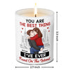 I Love You More Than Pizza - Couple Personalized Custom Smokeless Scented Candle - Christmas Gift For Husband Wife, Anniversary