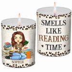 Custom Name Book Lover Gifts for Readers - Personalized Scented Candle