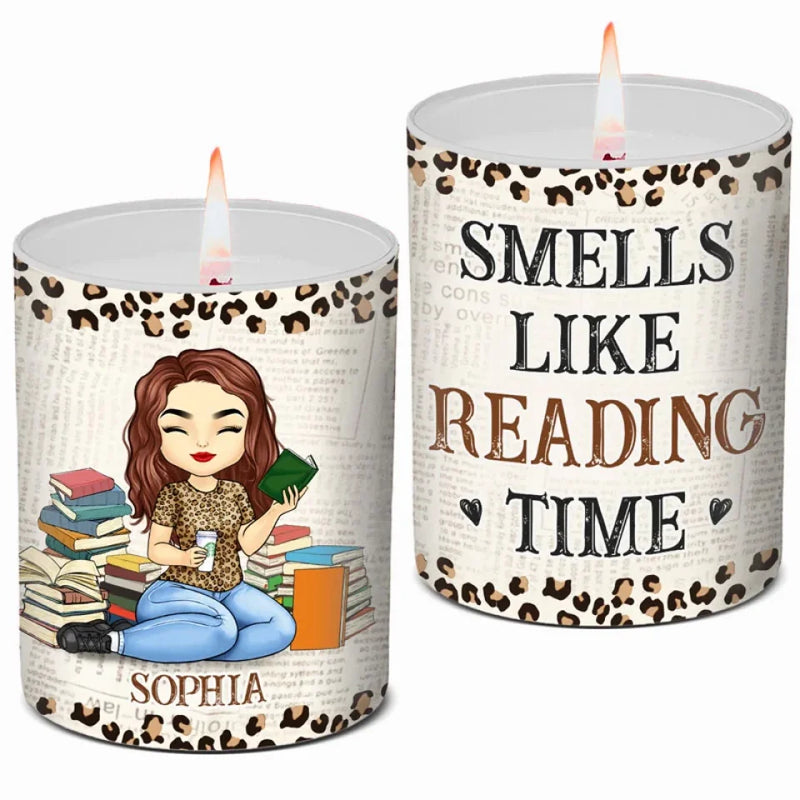 Just One More Chapter - Personalized Custom Smokeless Scented Candle - Christmas Gift For Book Lovers