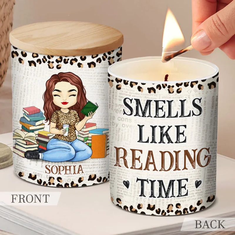 Just One More Chapter - Personalized Custom Smokeless Scented Candle - Christmas Gift For Book Lovers