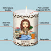 Just One More Chapter - Personalized Custom Smokeless Scented Candle - Christmas Gift For Book Lovers