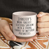 Scattered Sarcasm, Endless Entertainment - Coworker Personalized Custom Printed Pottery Mug - Gift For Coworkers, Work Friends, Colleagues