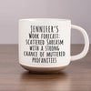 Scattered Sarcasm, Endless Entertainment - Coworker Personalized Custom Printed Pottery Mug - Gift For Coworkers, Work Friends, Colleagues
