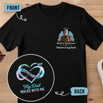 Custom Photo Memorial Dad Gifts - Personalized Apparel Back And Front Printed
