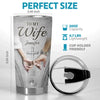 In Your Grasp, I Feel Peace And Promise - Couple Personalized Custom Tumbler - Christmas Gift For Husband Wife, Anniversary