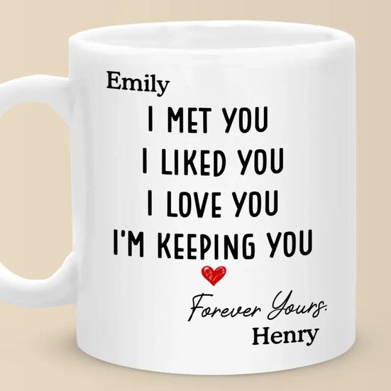 I Was Yours Since The Moment I Saw You - Couple Personalized Custom Mug - Christmas Gift For Husband Wife, Anniversary