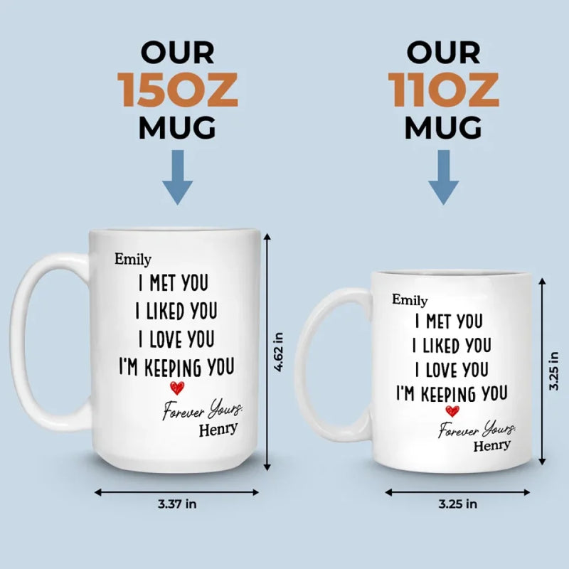 I Was Yours Since The Moment I Saw You - Couple Personalized Custom Mug - Christmas Gift For Husband Wife, Anniversary
