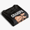 Grandpa Hold Their Children's Hands For A Short While, But Their Hearts Forever - Family Personalized Custom Unisex T-shirt, Premium T-shirt, Hoodie - Gift For Grandpa