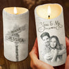 Custom Photo Love Is Better When We’re Together - Couple Personalized Custom LED Candle - Christmas Gift For Husband Wife, Anniversary