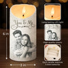 Custom Photo Love Is Better When We’re Together - Couple Personalized Custom LED Candle - Christmas Gift For Husband Wife, Anniversary