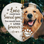Custom Pet Photo Memorial Gifts for Dog Lovers - Personalized Ceramic Ornament