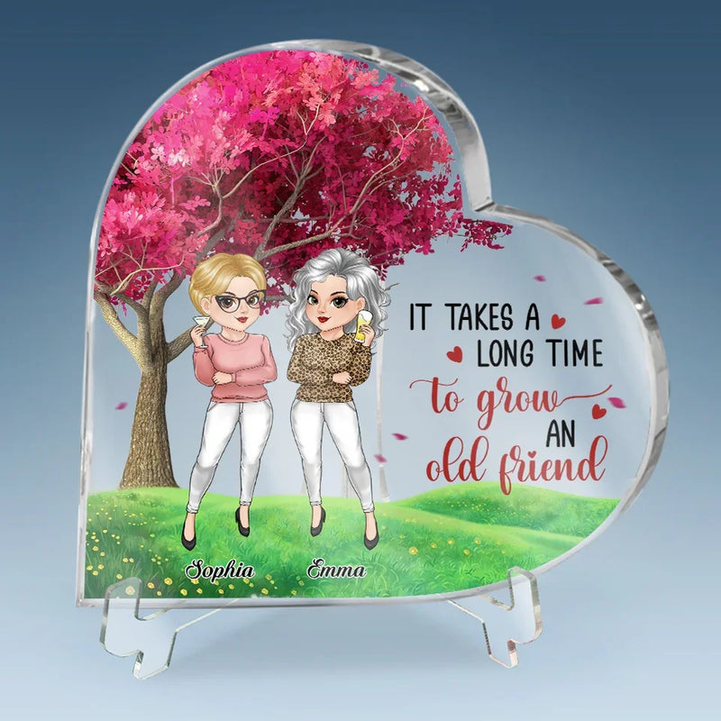 I Miss You So Much - Bestie Personalized Custom Heart Shaped Acrylic Plaque - Christmas Gift For Best Friends, BFF, Sisters