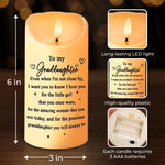 Custom Name Granddaughter Love Gifts - Personalized LED Candle