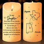 Custom Name Granddaughter Love Gifts - Personalized LED Candle