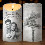Custom Photo Couple Gifts - Personalized LED Candle
