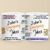 Emergency Jokes - Family Personalized Custom Mug - Christmas Gift For Dad