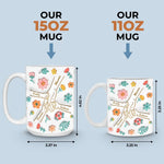 Custom Name Family Handprint Gifts for Mom - Personalized Mugs