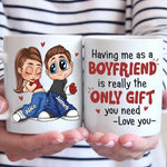 Custom Name Funny Boyfriend Gifts for Girlfriend - Personalized Mugs
