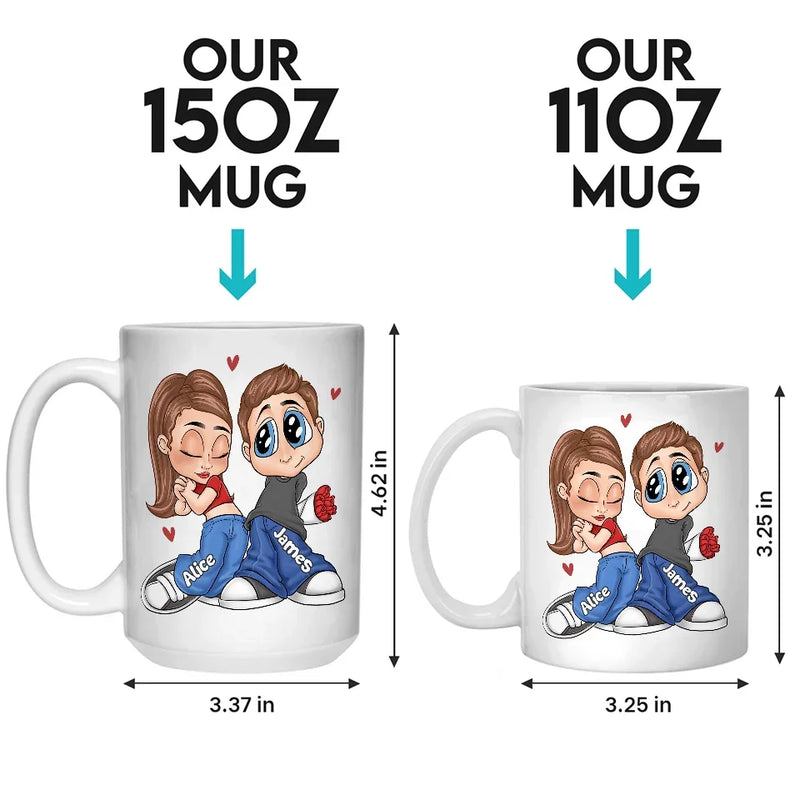 Custom Name Funny Boyfriend Gifts for Girlfriend - Personalized Mugs