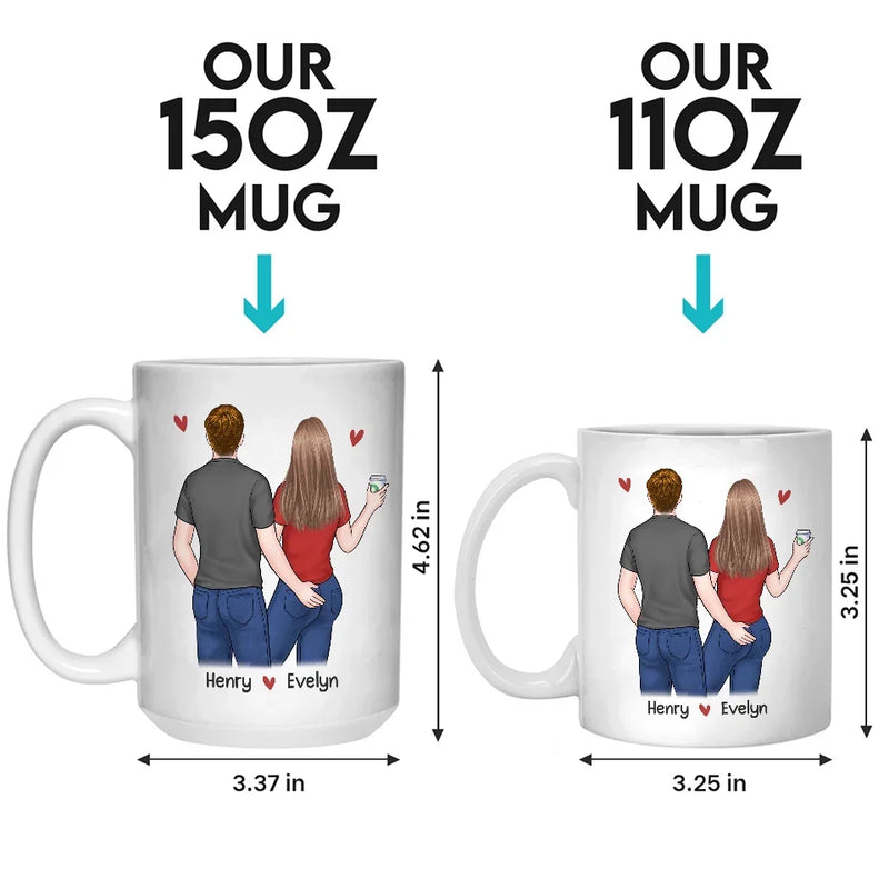 The Boyfriend You Are Lucky To Have - Couple Personalized Custom Mug - Christmas Gift For Husband Wife, Anniversary