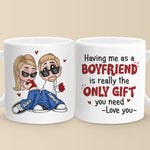 Custom Name Funny Boyfriend Gifts for Girlfriend - Personalized Mugs