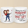 With You, Every Moment Is An Adventure - Couple Personalized Custom Mug - Christmas Gift For Husband Wife, Anniversary