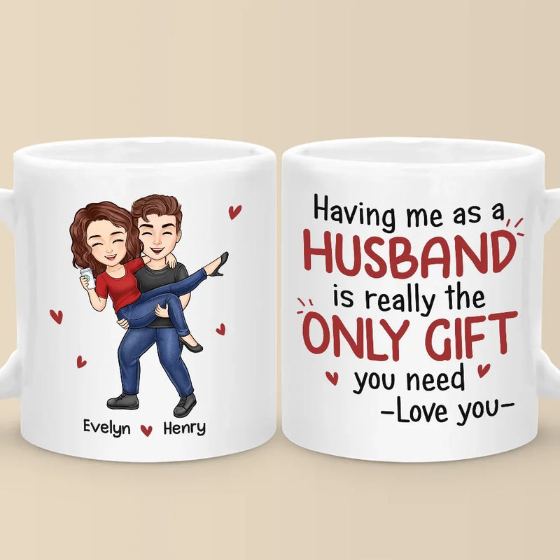 With You, Every Moment Is An Adventure - Couple Personalized Custom Mug - Christmas Gift For Husband Wife, Anniversary