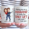 With You, Every Moment Is An Adventure - Couple Personalized Custom Mug - Christmas Gift For Husband Wife, Anniversary