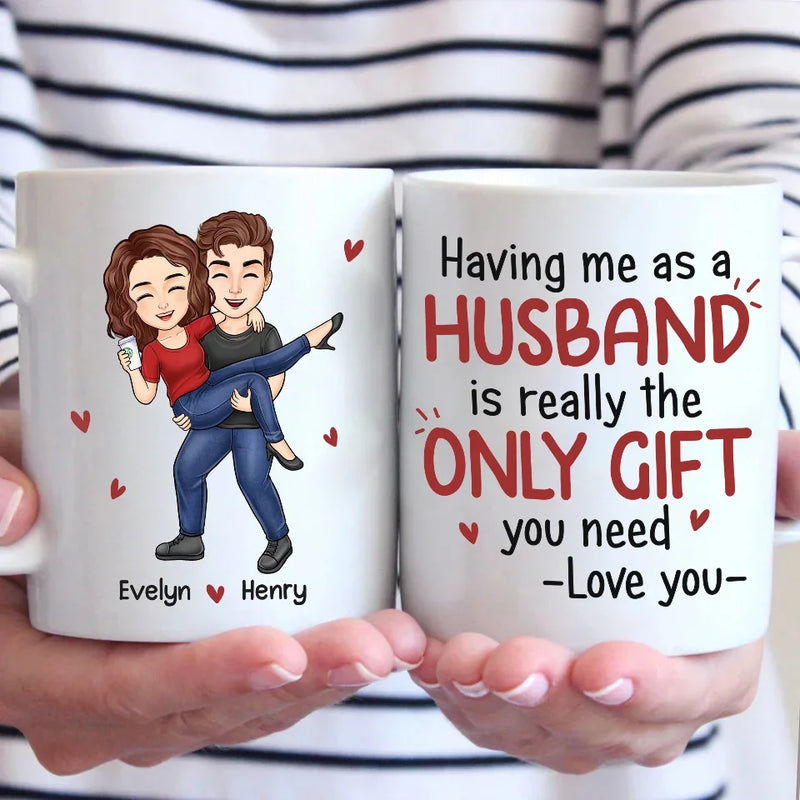 With You, Every Moment Is An Adventure - Couple Personalized Custom Mug - Christmas Gift For Husband Wife, Anniversary