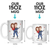 With You, Every Moment Is An Adventure - Couple Personalized Custom Mug - Christmas Gift For Husband Wife, Anniversary