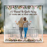 Custom Name Best Friend Gifts for Women - Personalized Shaped Acrylic Plaque
