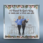Custom Name Best Friend Gifts for Women - Personalized Shaped Acrylic Plaque