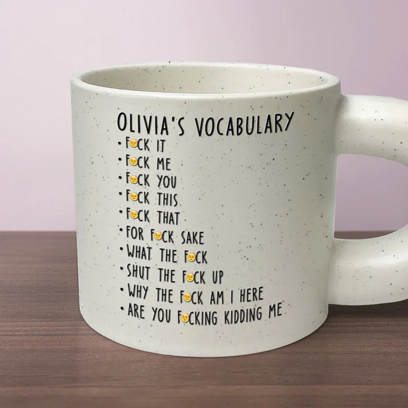 Sip, Smile, Repeat - Coworker Personalized Custom Chunky Mug - Gift For Coworkers, Work Friends, Colleagues