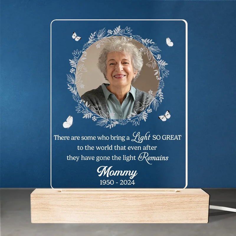 Custom Photo Your Light Will Guide Us Always - Memorial Personalized Custom Shaped 3D LED Light - Sympathy Gift, Christmas Gift For Family Members