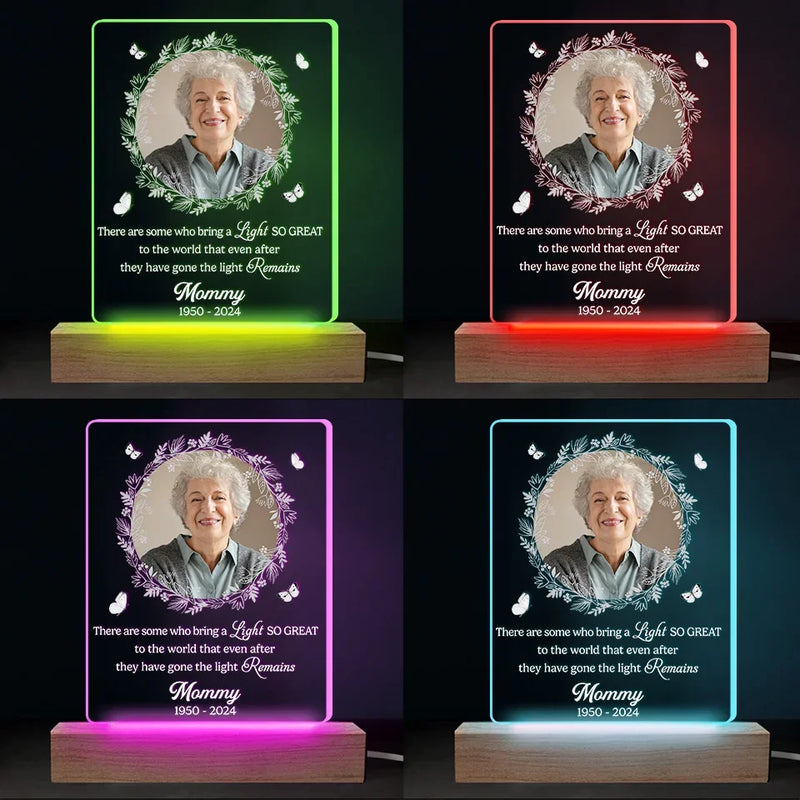 Custom Photo Your Light Will Guide Us Always - Memorial Personalized Custom Shaped 3D LED Light - Sympathy Gift, Christmas Gift For Family Members