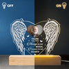 Custom Photo Resting Where No Shadows Fall - Memorial Personalized Custom Shaped 3D LED Light - Sympathy Gift, Christmas Gift For Family Members