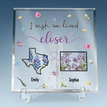 Custom Name Long Distance Friendship Gifts - Personalized Shaped Acrylic Plaque