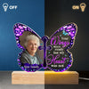 Custom Photo Your Wings Were Ready But My Heart Was Not - Memorial Personalized Custom Shaped 3D LED Light - Sympathy Gift For Family Members