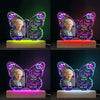 Custom Photo Your Wings Were Ready But My Heart Was Not - Memorial Personalized Custom Shaped 3D LED Light - Sympathy Gift For Family Members