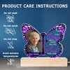 Custom Photo Your Wings Were Ready But My Heart Was Not - Memorial Personalized Custom Shaped 3D LED Light - Sympathy Gift For Family Members