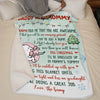Love Kisses And Kicks From Baby Bump - Family Personalized Custom Blanket - Baby Shower Gift, First Christmas Gift, Christmas Gift For First Mom