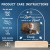 Custom Photo A Shining Soul That Will Never Be Forgotten - Memorial Personalized Custom Shaped 3D LED Light - Sympathy Gift For Family Members