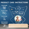 Custom Photo You’re In Our Hearts And Thoughts - Memorial Personalized Custom Shaped 3D LED Light - Sympathy Gift For Family Members