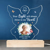 Custom Photo You’re In Our Hearts And Thoughts - Memorial Personalized Custom Shaped 3D LED Light - Sympathy Gift For Family Members